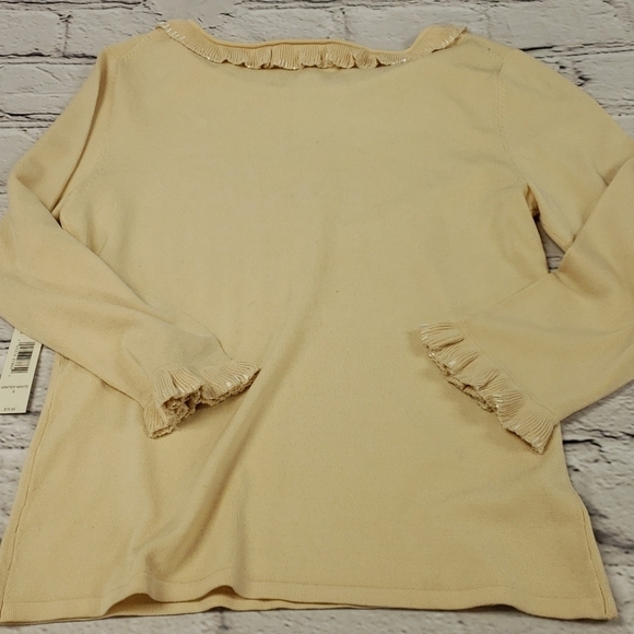 PURSUITS, Ltd. Silk Blend Embellished NWT Sweater NWT - Picture 6 of 15